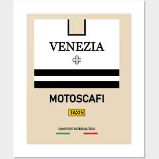 Venise Venezia Motoscafi Vaporetto Water Taxi Rialto San Marco Posters and Art